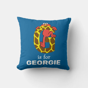 Coussin Elmo Alphabet   G Giraffe