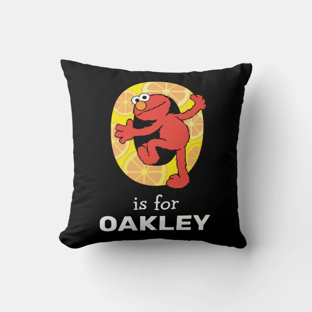 Coussin Elmo Alphabet | O Orange -> Elmo Alphabet | O Oran (Recto)