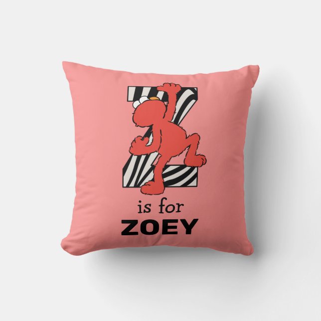 Coussin Elmo Alphabet | Z Zebra (Recto)