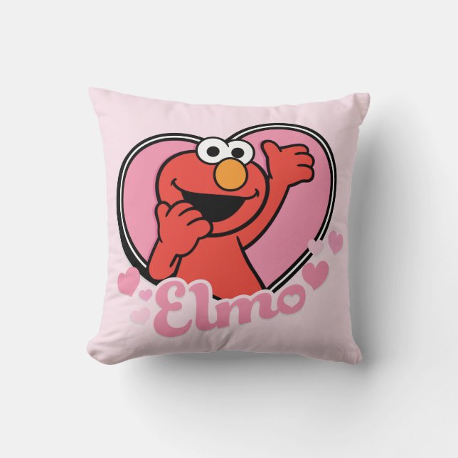 Coussin Elmo dans la Saint-Valentin cœur (Recto)