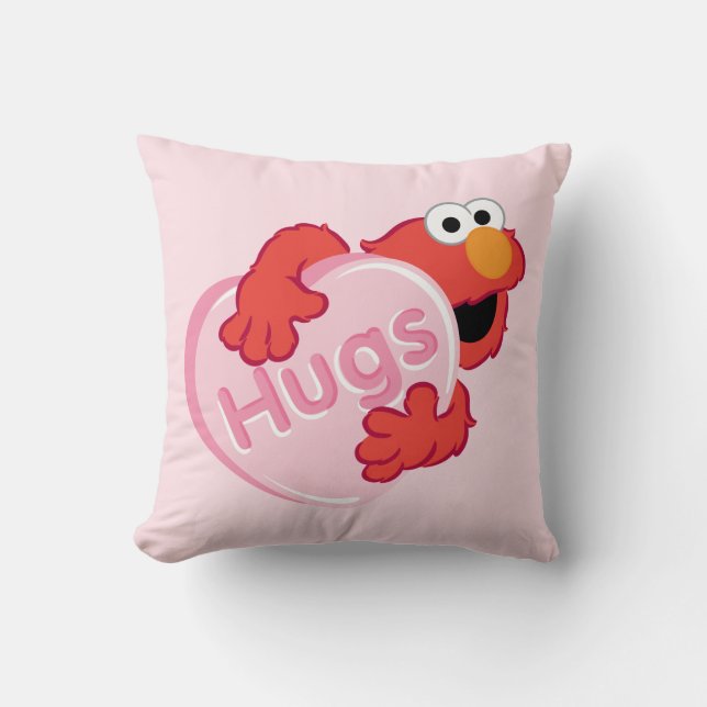 Coussin Elmo "Hugs" Valentine Heart Candy (Recto)