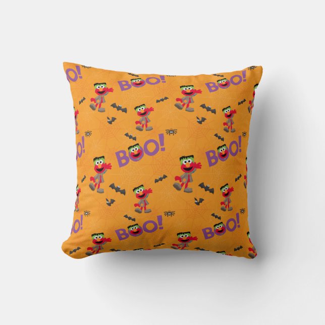 Coussin Elmo | Motif Halloween Boo (Recto)