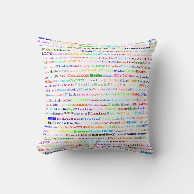 Coussin Elodie Texte Design II Pilote (Recto)