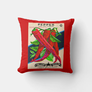 Coussin Emballage de graines dans les années 1950