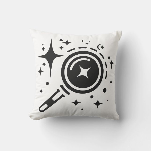 Coussin emblème AI Étincelles, phare de l'ère numérique (Recto)