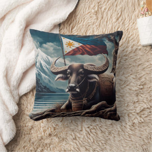 Coussin Emblème Aigle Avec Drapeau Américain