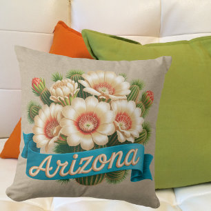 Coussin Emblème des fleurs de l'état de l'Arizona