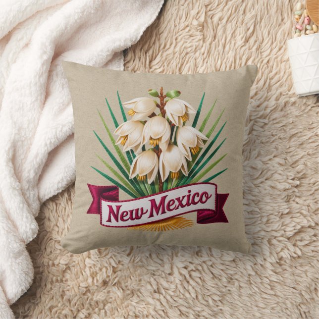 Coussin Emblème des fleurs de l'État du Nouveau-Mexique (Couverture)