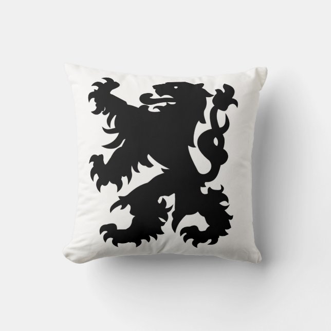 Coussin Emblème du Lion flamand (Recto)