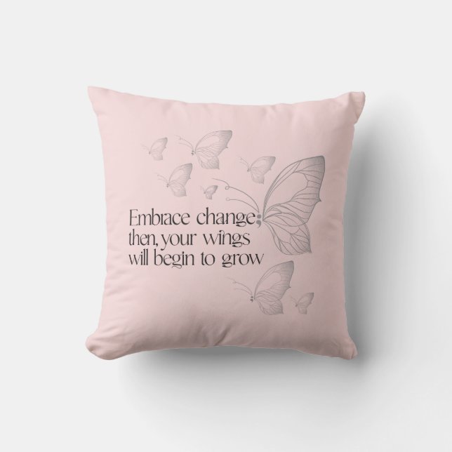 Coussin Embrace Change Throw Pillow (Recto)