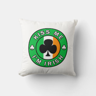 Coussin Embrasse-moi Je suis irlandais