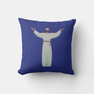 Coussin Embrasser Jésus - Jeter l'oreiller en bleu foncé