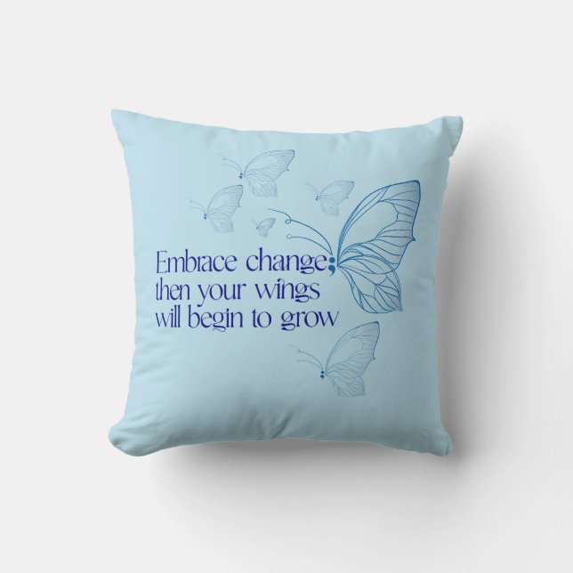 Coussin Embrasser le changement (Recto)