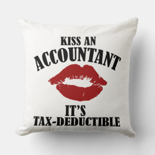 Coussin embrasser un comptable drôle CPA