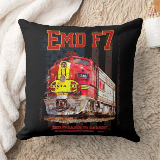 Coussin EMD F7 Santa Fe Warbonnet with American Flag.