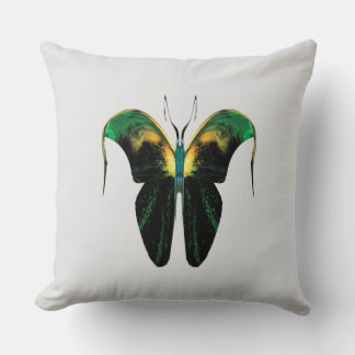 Coussin Emerald Flame Butterfly – Surreal Nature Form