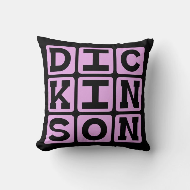 Coussin Emily Dickinson, poète américaine (Recto)