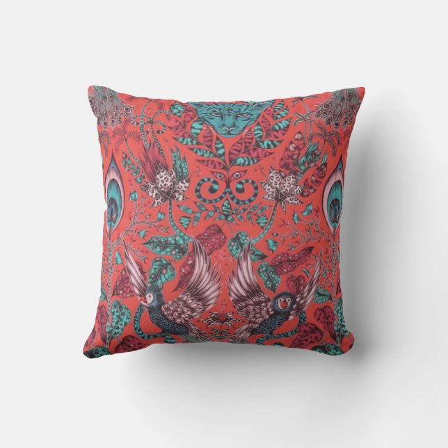 Coussin Emma J Shipley Amazon Fabric par Clarke & Clarke (Verso)