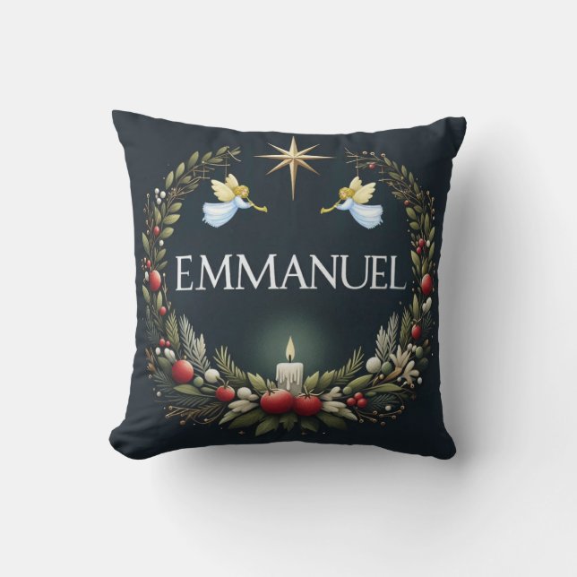 Coussin Emmanuel Christmas angels (Recto)