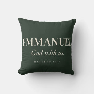 Coussin EMMANUEL   Matthieu 1:23   Noël