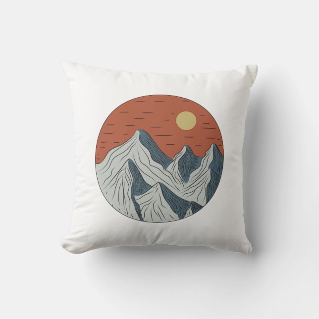 Coussin Emmène-moi à la montagne (Recto)