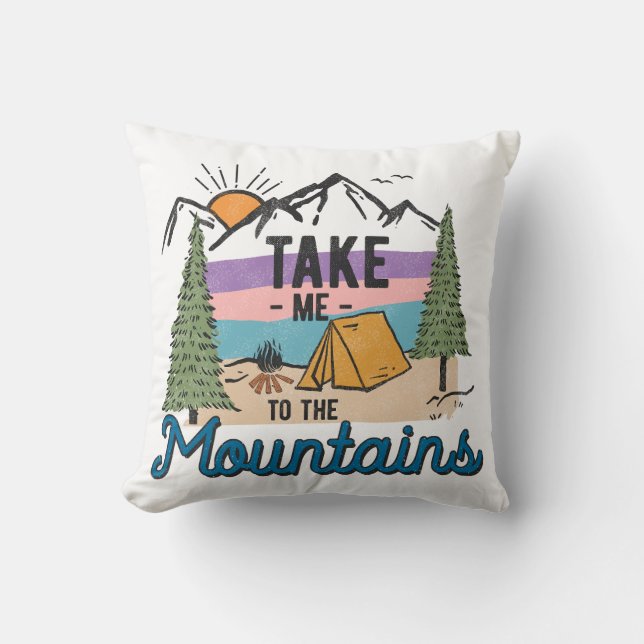 Coussin Emmenez-Moi Dans Les Montagnes (Recto)