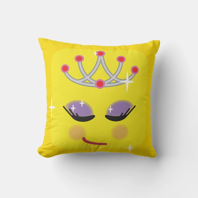 Coussin Émoticon princier (Recto)