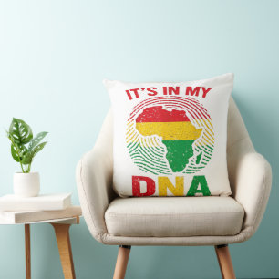 Coussin Empreinte africaine Histoire noire