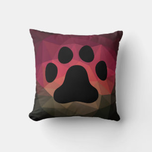 Coussin Empreinte animale, patte chat/chien