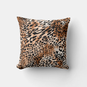 Coussin Empreinte de léopard africain sans couture