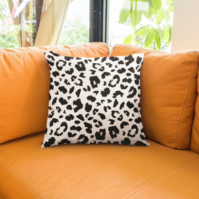 Coussin Empreinte de léopard personnalisable (Créateur téléchargé)