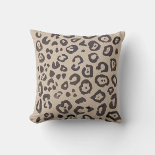 Coussin Empreinte de léopard Poster de animal Motif à orei