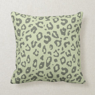 Coussin empreinte de léopard Sage Green et Poster de anima