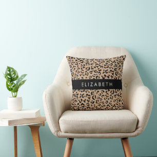 Coussin Empreinte de léopard, Spots, Leopard Brown, Votre
