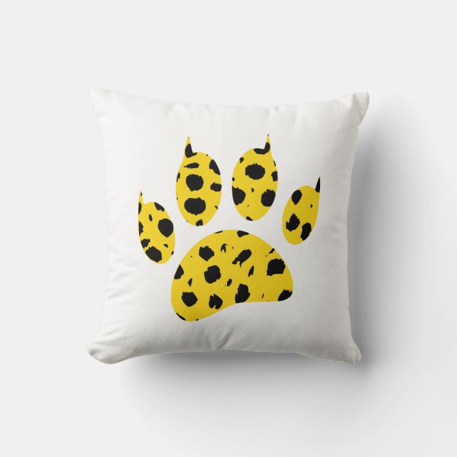 Coussin Empreinte de patte Cheetah (Recto)