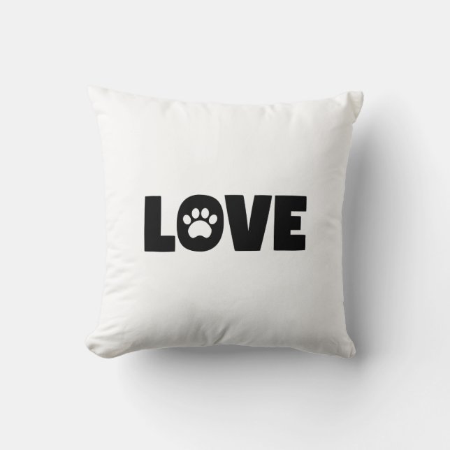 Coussin Empreinte de patte d'amour (Recto)