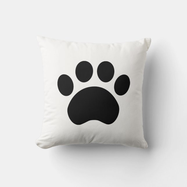 Coussin Empreinte de patte mignon (Recto)