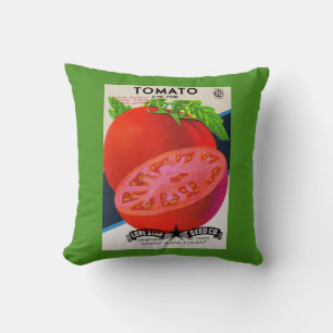 Coussin Empreinte de tomates dans les années 1950