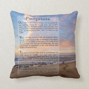 Coussin Empreintes dans le poème du sable