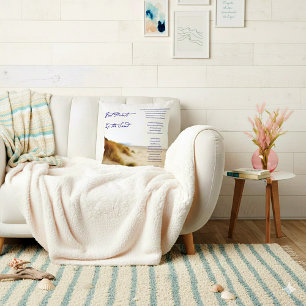 Coussin empreintes dans le sable