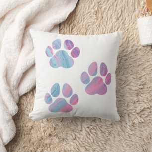 Coussin Empreintes de Patte de Chien - Tourbillons de Pein