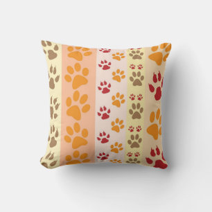 Coussin Empreintes de pattes amoureux de les chiens