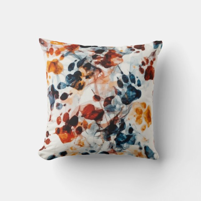 Coussin Empreintes de pattes chromatiques (Recto)