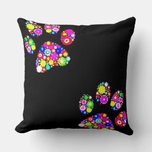 Coussin Empreintes de pattes groovy