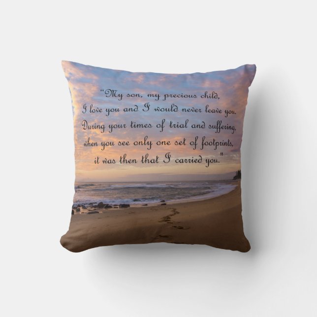 Coussin Empreintes Inspirationnelles finissant (Recto)