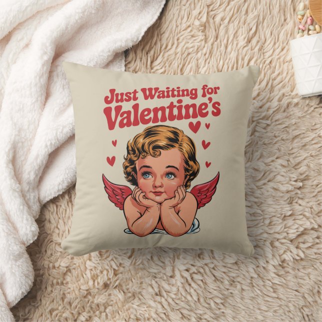 Coussin En attendant simplement la Saint-Valentin Bébé Cup (Couverture)