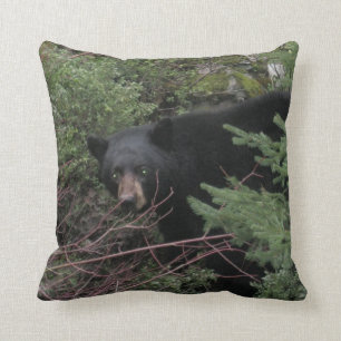 Coussin en bois d'ours noir