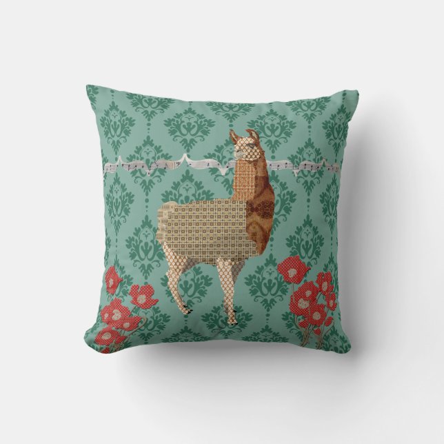 Coussin en bronze de Mojo de lama de Boho (Recto)