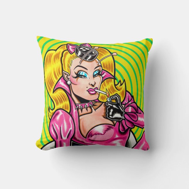 Coussin en caoutchouc Vana DeVinyl™/Pretty in Pink (Recto)