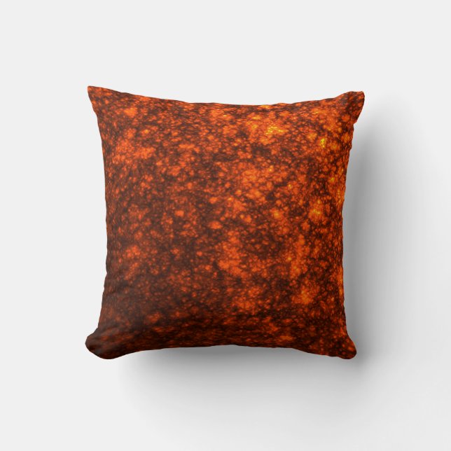 Coussin en coton avec lave en fusion (Recto)